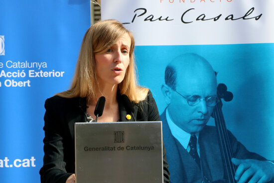 Catalan foreign action minister Victòria Alsina on October 7, 2021 (by Gemma Sánchez)